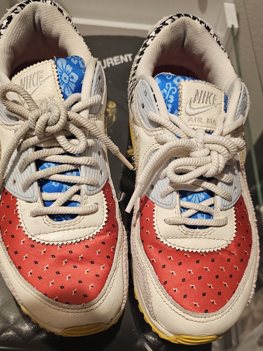 Nike Kids Multicolor Sneakers - Red, Blue, White